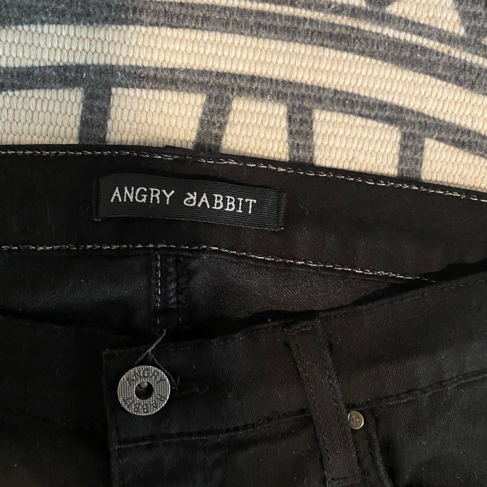 NWOT! Angry Rabbit 🐇 black jeans - Picture 3 of 5